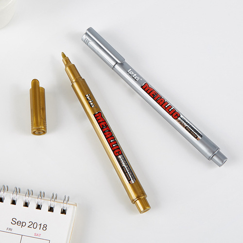 Lotto Metallic Craft Pen Gold and Silver Marker DIY Greeting Card Signature Water-Based Paint Marker Pen Batch
