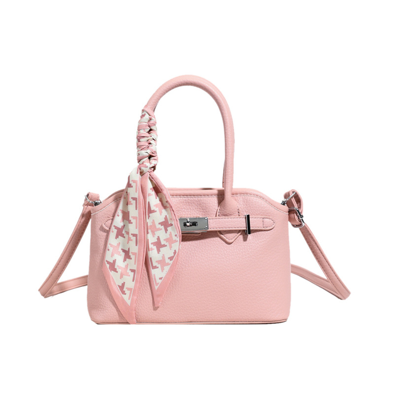 Versión coreana del bolso de nicho 2025 verano nuevo bolso de hombro con patrón de lichi bolso de mensajero casual de todo fósforo mujer