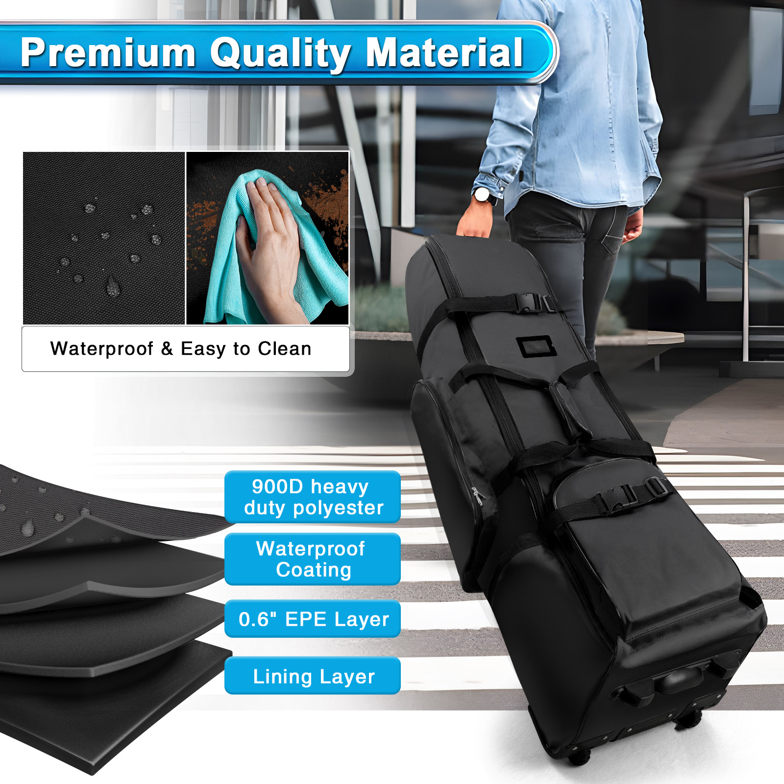 Bolsas de golf para hombres y mujeres aviones bolsas de envío bolsas plegables bolsas de golf bolsas de viaje bolsas