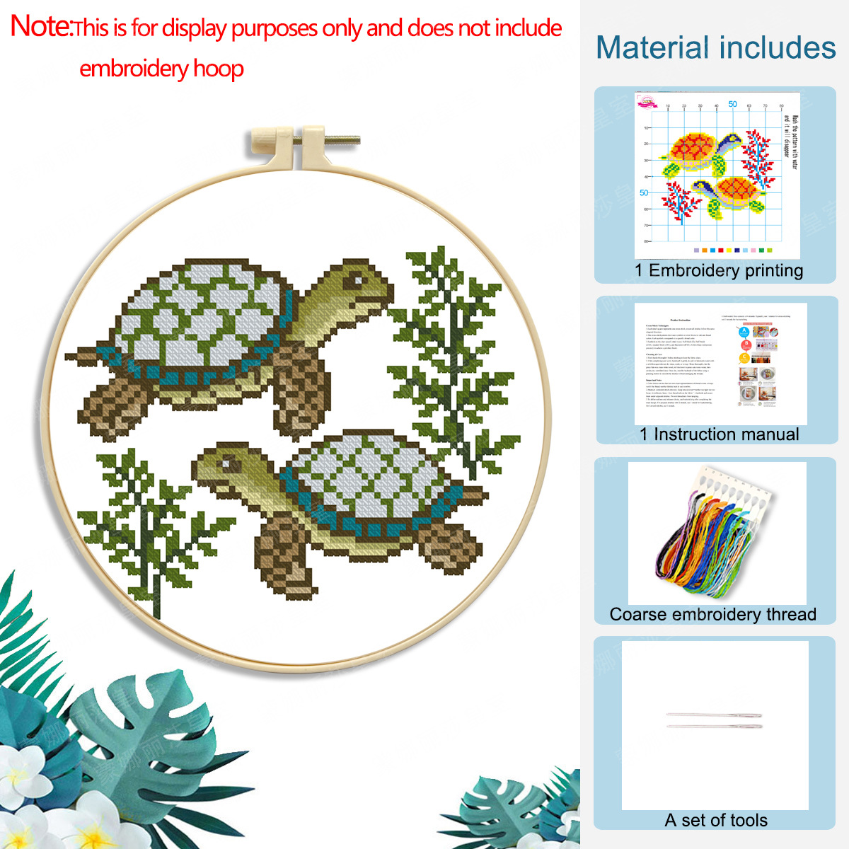 2026 nuevo 11CT bordado cruzado doble tortuga impresión de precisión pintura decorativa de sala de estar fábrica al por mayor image 6