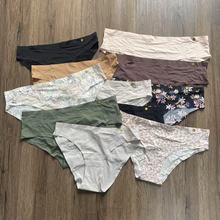 外贸单多款式尾单金属装饰女士内裤尾货舒适一片式低腰三角裤