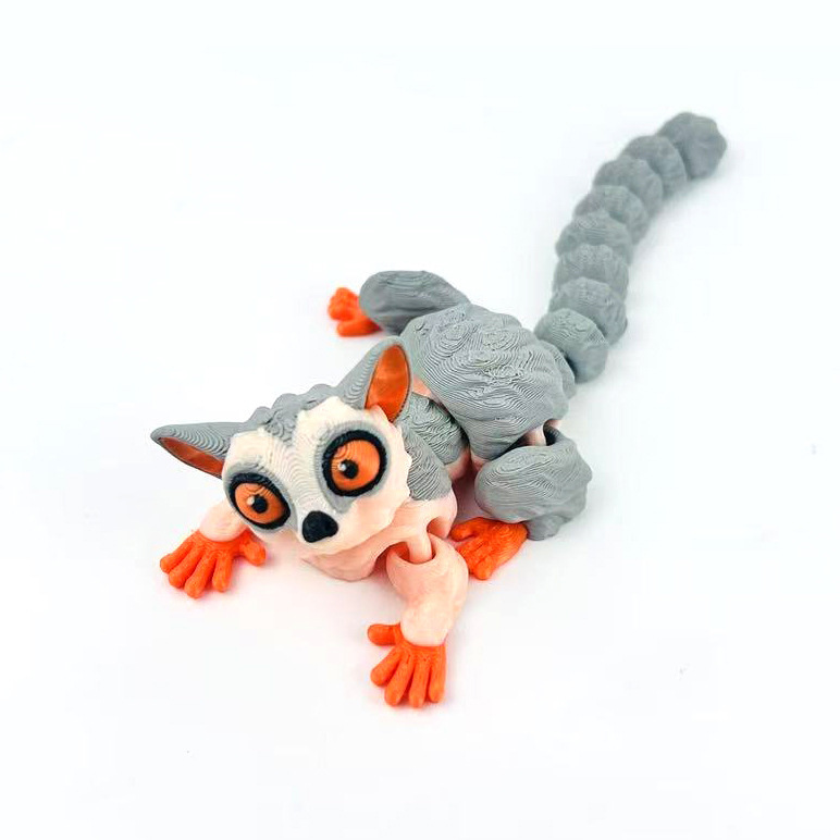 こどもの日ギフトクロスボーダー 3D プリントベビーモンキーとフライングマウスクロスボーダーおもちゃ小動物装飾品モデル動物|undefined