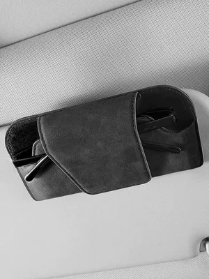Car Glasses Case Sun Visor Glasses Clip Car Main Driver Sunglasses Clip Sunglasses Car Storage Box Glasses Holder (Car Glasses Clip/Bill Clip) - glasses-clip-black-tablet