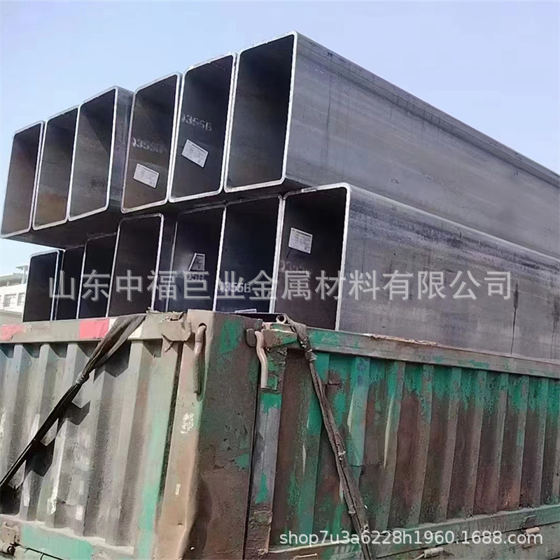 q235b幕墙直角方管Q355B厚壁方管厂小R角Q345D方矩管护栏管用