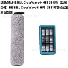 適配BISSELL CrossWave HF2/3845N/3831洗地機可替換的滾刷過濾器