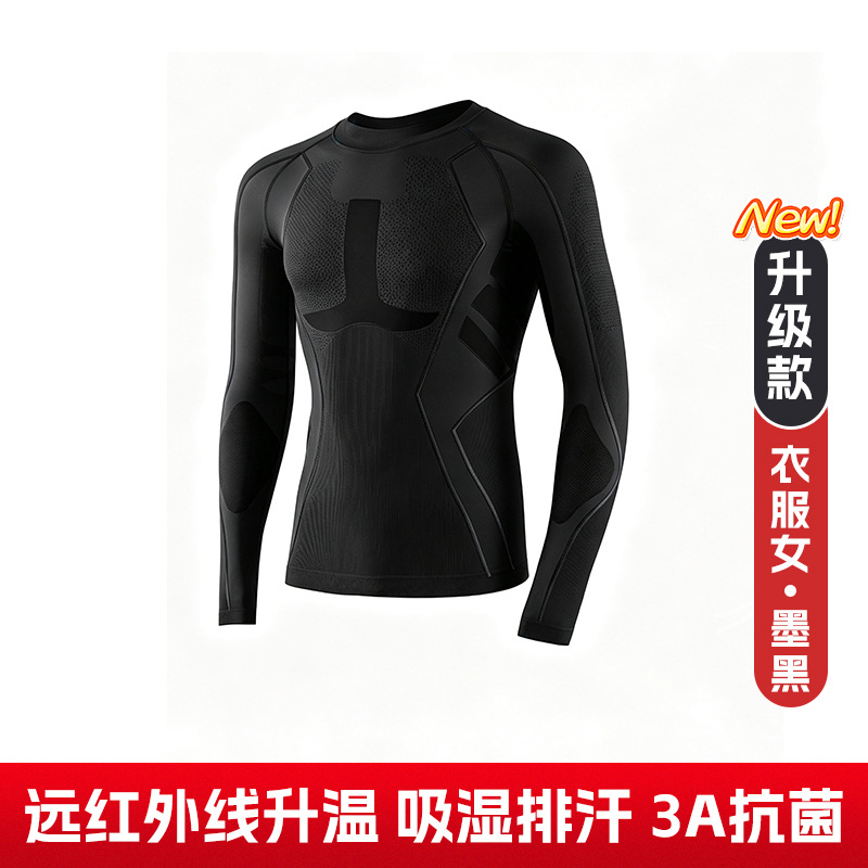 Conjunto de ropa interior para esquí de secado rápido para otoño e invierno para hombres y mujeres, ropa deportiva transpirable que absorbe la humedad, ropa cálida de secado rápido con compresión