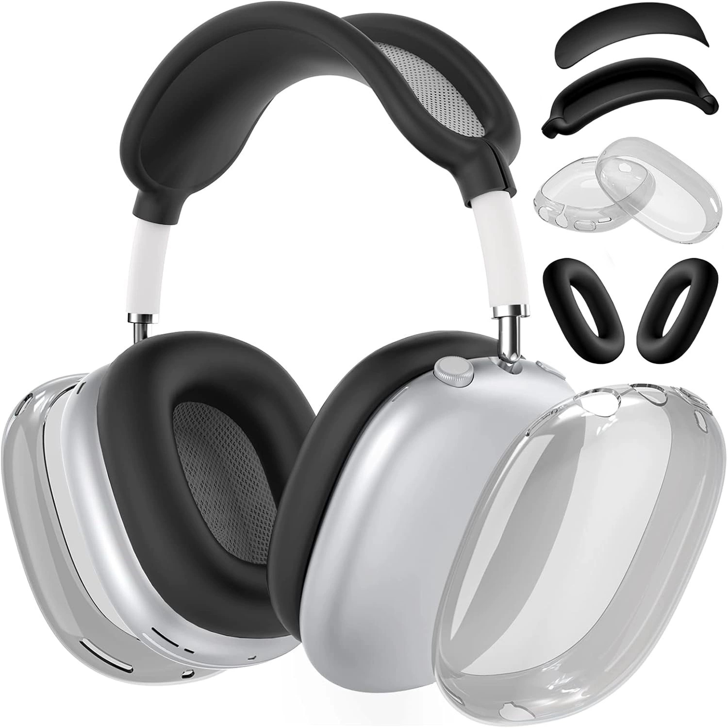 Защитная чехол (для Apple AirPods Max) из силикона и TPU для оголовий и оголовья, наборы разных цветов
