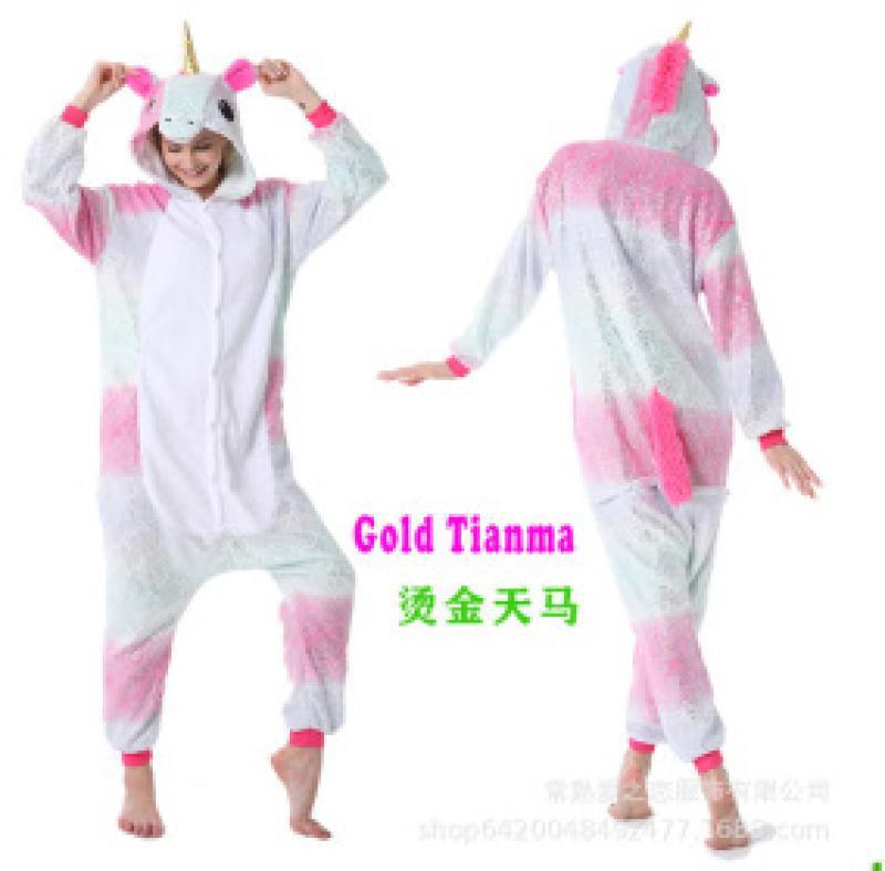 Pijamas transfronterizos al por mayor de fábrica Labubu pijamas femeninos de una sola pieza de dibujos animados pijamas de animales de franela Capibala