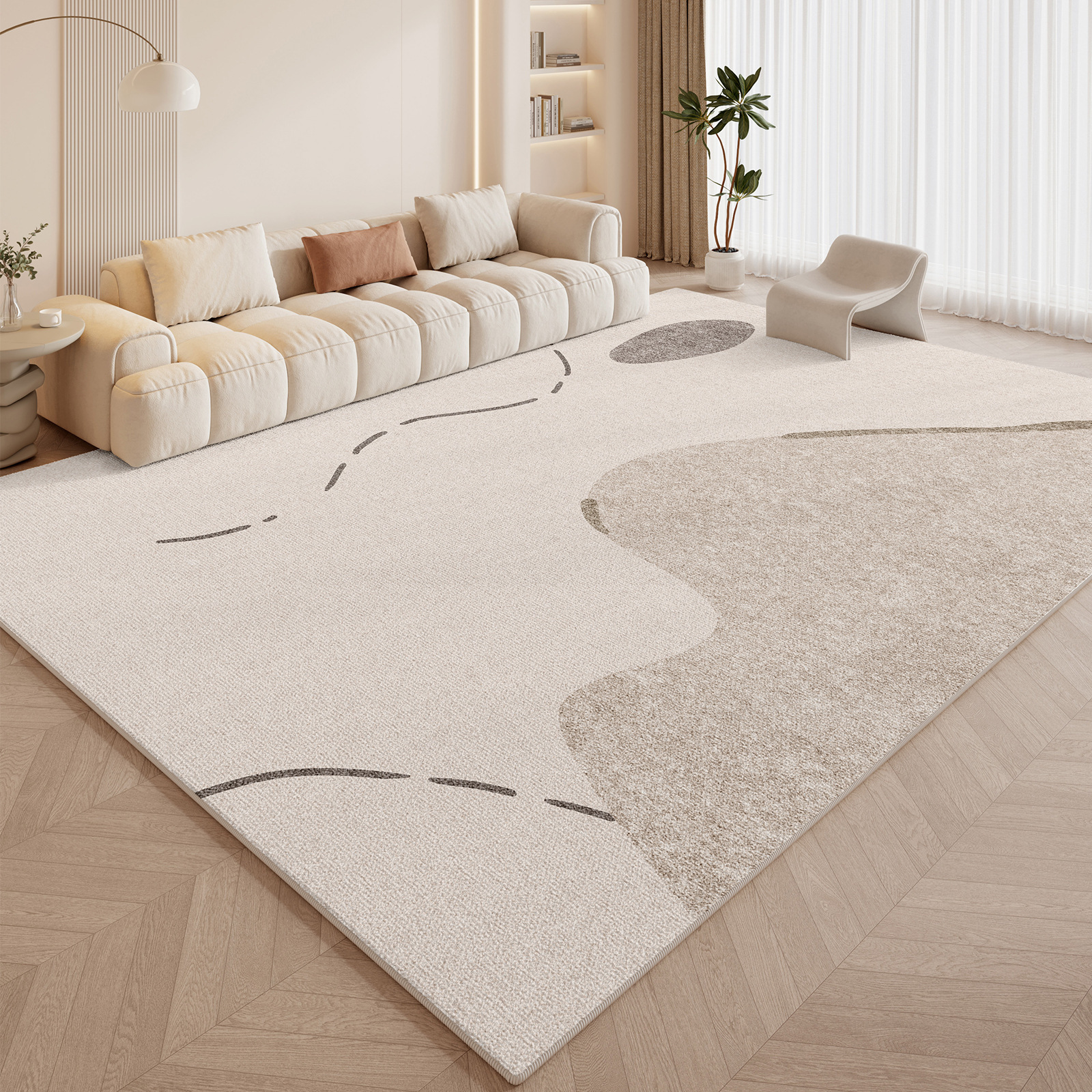 Alfombra de sala de estar: tejido simple Hefeng