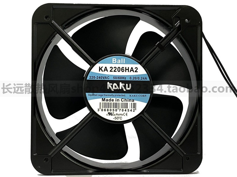 KA2206HA2 全新原装KAKU卡固 20060 220V电柜耐高温风机 散热风扇