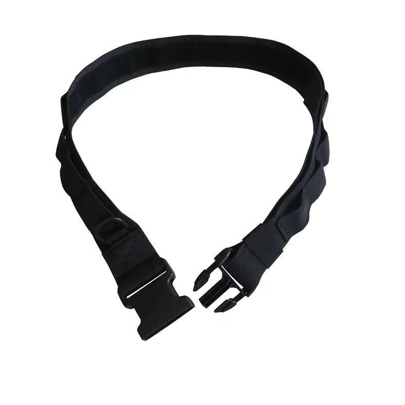 Black Tactical Waist Belt 105cm Adjustable Outdoor Sports Use