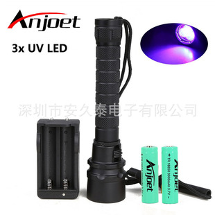 LED3�􏊹�UV�Ϲ�G�͹̻����ɹ℩�z�y����ˮ���Ͳ18650늳�