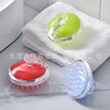 Massager for scalp home use, silica gel transparent hygienic crystal, shampoo, handle for head wash