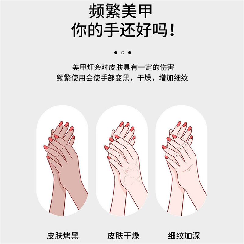 Manicura guantes negros UV a prueba de anti-ennegrecimiento bronceado máquina de fototerapia para hornear lámpara de hornear negro para el bloqueo de los dedos expuestos