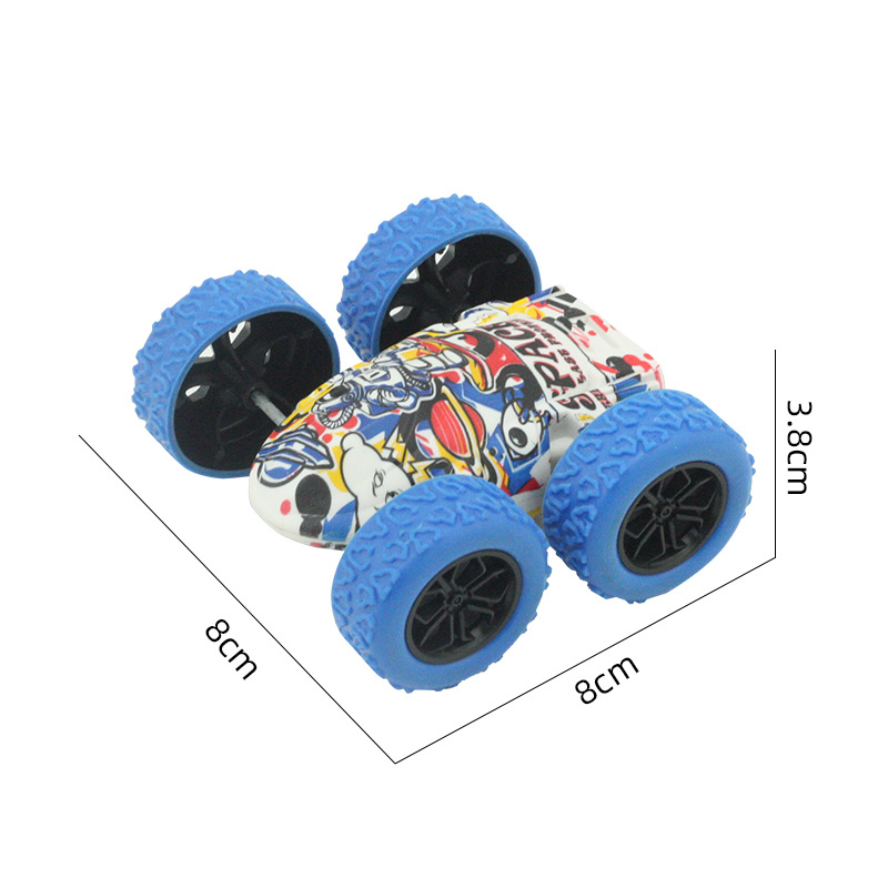 Juguete para niños tracción en las cuatro ruedas truco de inercia modelo de vehículo todoterreno niño juguete graffiti puesto de coche resistente a la caída al por mayor