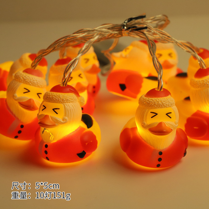 Luces LED de Navidad, luces LED de vinilo con forma de animales, luces de Navidad con forma de pato de dibujos animados, luces de Navidad de Amazon, luces decorativas navideñas
