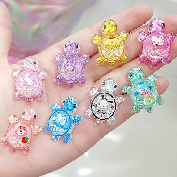 Cartoon quicksand Sanrio little turtle children's kindergarten gifts prizes mini small ornaments play house toys