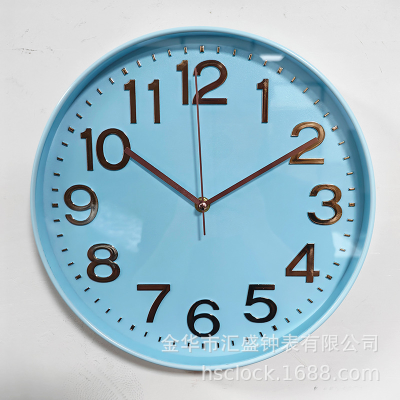12 pulgadas 30CM moderno reloj de pared minimalista estereoscópico digital creativo reloj de pared redondo comercio exterior exportación fabricante de reloj de cuarzo