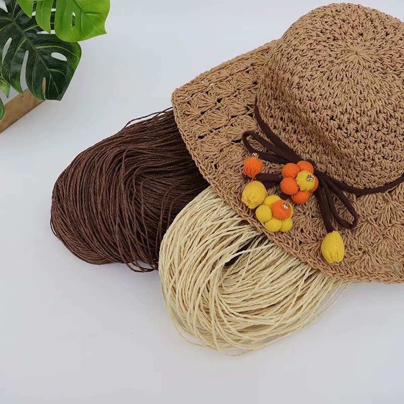 Raffia Of large number wholesale manual weave Straw hat Visor line Jute Rope line Lara Zhisheng Knit