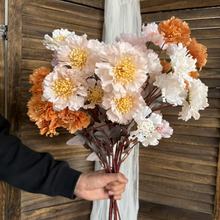 风火轮仿真花婚礼布置假花婚礼堂花排插花舞台路引地排花人造花