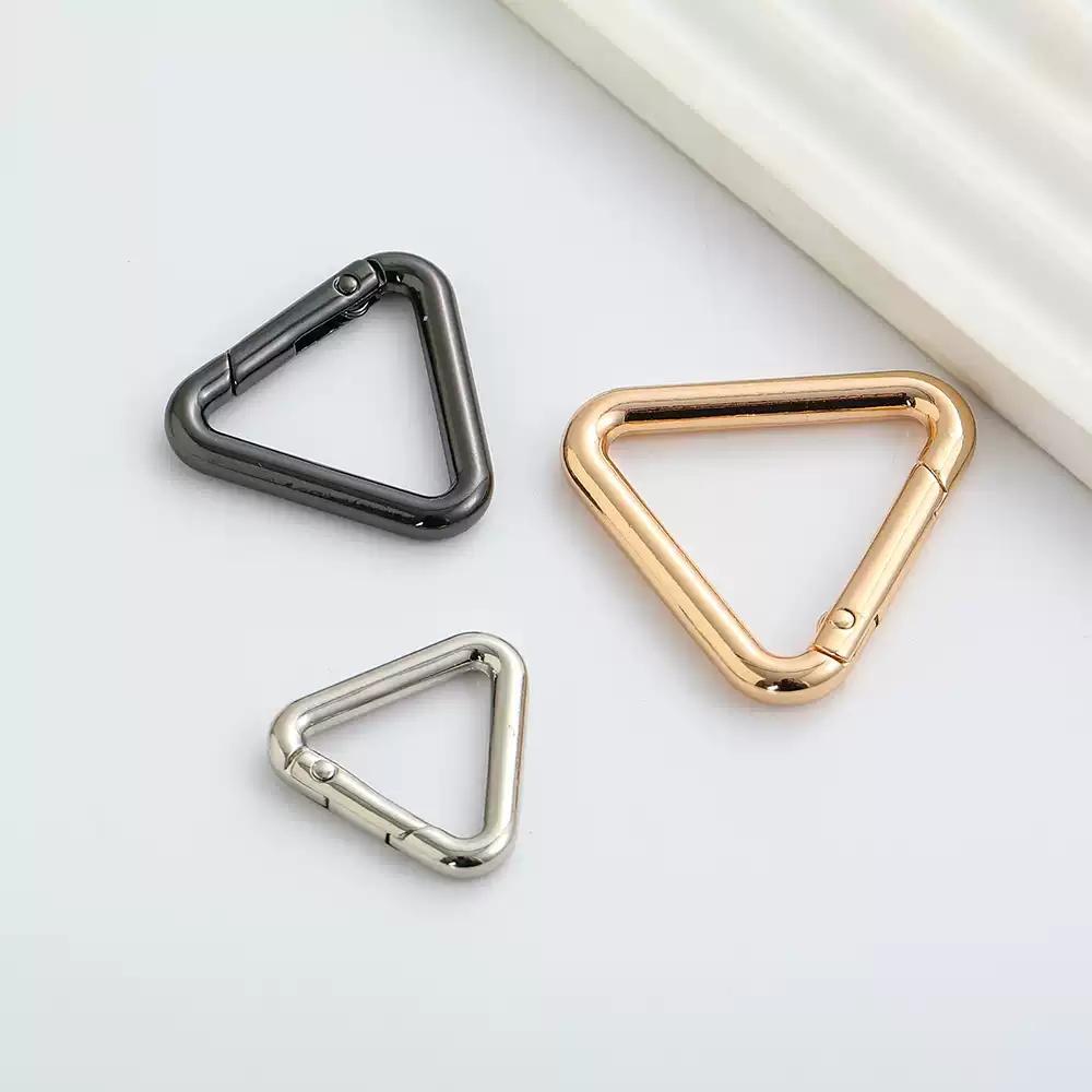 Bag triangle buckle hardware accessories, metal open ring, backpack buckle, DIY modification metal hook buckle, backpack accessory buckle