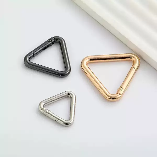 Bag triangle buckle hardware accessories, metal open ring, backpack buckle, DIY modification metal hook buckle, backpack accessory buckle