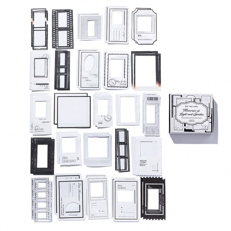 Mo Mo Box Hollow Copy Pool Material Plashed Tiring Revival Series Light Vocal Salt Frame Border Handbook DIY Decoration