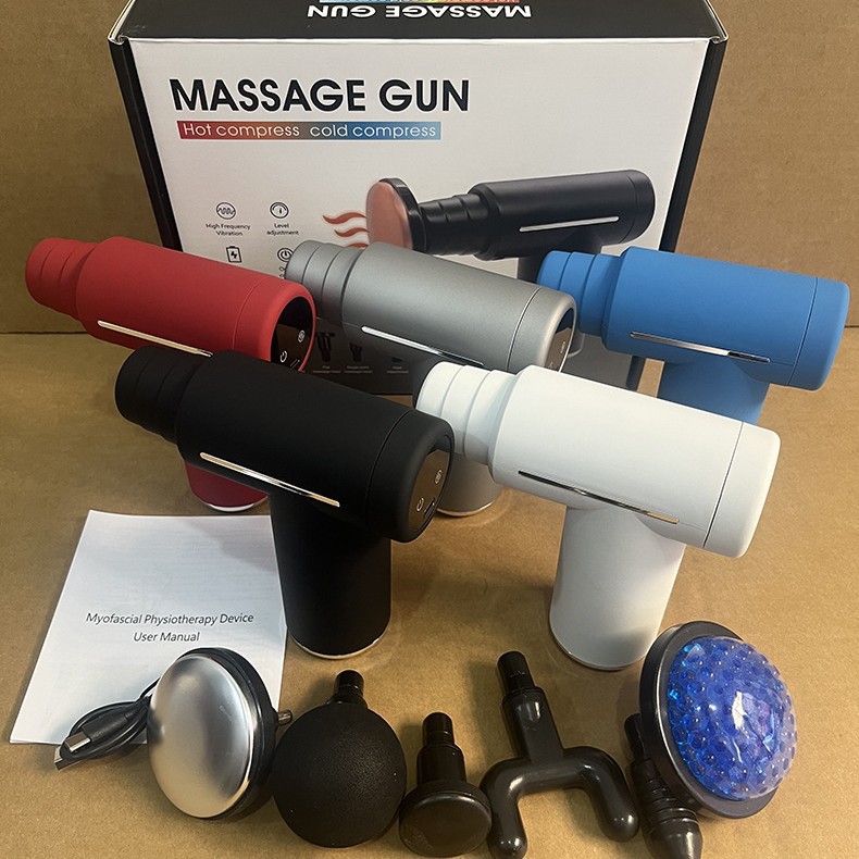 Mini pistola de fascia compresa en frío compresa en caliente acondicionamiento físico pistola de impacto eléctrico relajante muscular masajeador pequeño masaje de vibración