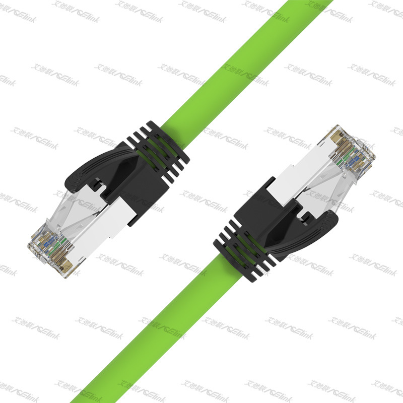 RJ45超六类屏蔽万兆网线工业拖链PROFINETCAT.6A以太网电缆PUR