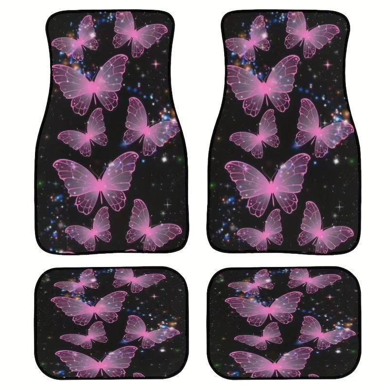 TEMU retro estilo nórdico alfombra de pie de coche alfombra de cuatro piezas tapete resistente a las manchas almohadilla de pie Amazon TEMU al por mayor