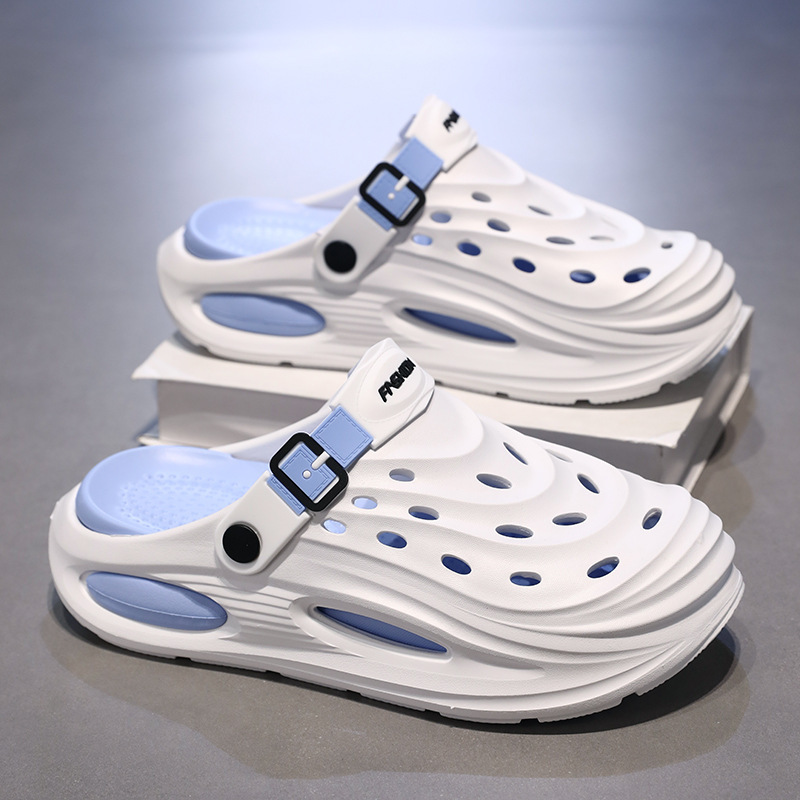 Men's Croc Shoes 2025 New Model Summer Outdoor Thick-Soled Indoor Home Commuting Work Wear-Resistant Dual-Use Beach Shoes Men's Croc Shoes 2025 New Model Summer Outdoor Thick-Soled Indoor Home Commuting Work Wear-Resistant Dual-Use Beach Shoes