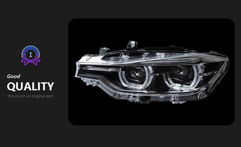 Specifically designed for BMW 3 Series headlight assemblies from 2012-2019, F30 F35 F31 modified LCI spoon headlights with dual lenses