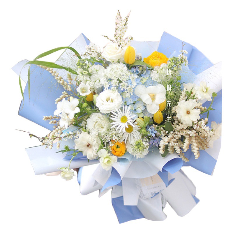 Papel de embalaje de color caramelo fresco de Liziran Papel de estilo coreano Papel ouya de color sólido Papel de color doble engrosado a prueba de agua