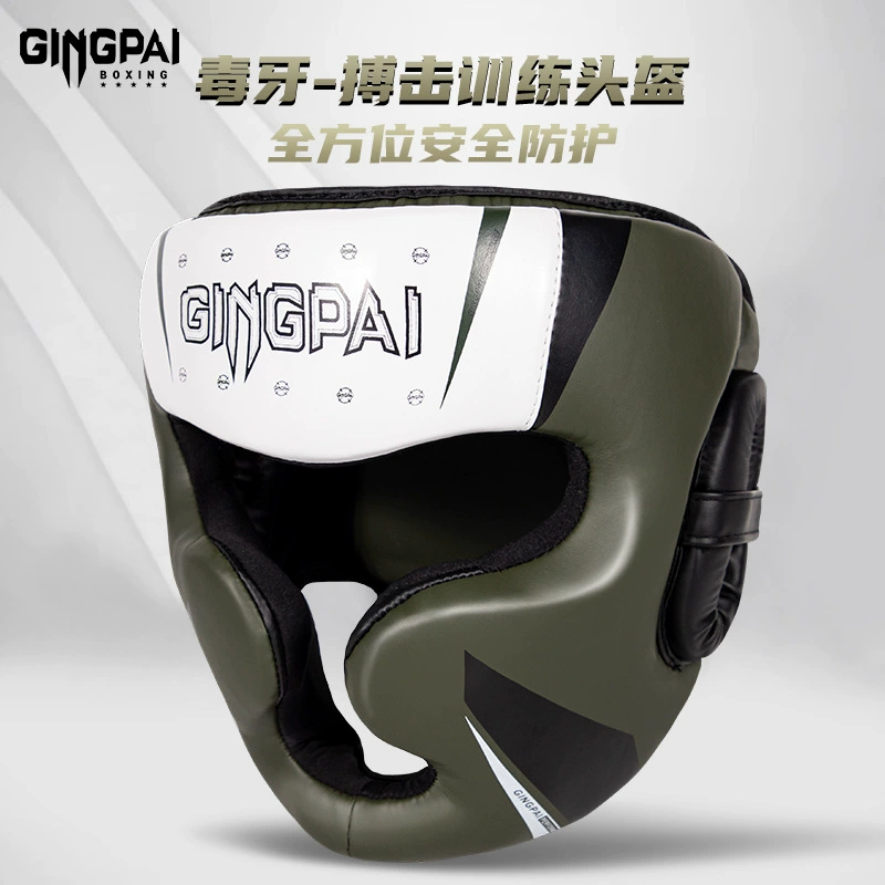 Боксерский шлем для взрослых, боевой детский головной убор для саньда, защитное снаряжение для практической подготовки по тайскому боксу, мостик носа и защита подбородка в виде обезьяны.