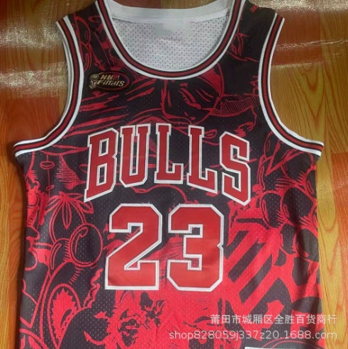 Иностранная торговля Источник Amazon Bulls #23 Jordan Подписывает Финал Стандартная майка
