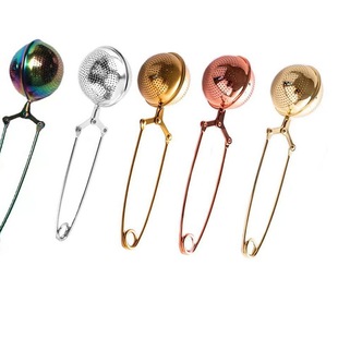 Manufacturer's Ready-Made Cross-Border Hand-Clip Tea Ball 304 Stainless Steel Creative Clip-Handled Tea Leakage Tea Artifact Wedding Gift Tea