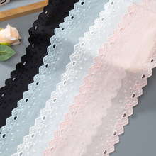 14cm双边水溶棉布镂空刺绣蕾丝花边服装辅料纯棉彩色裙摆饰品头带