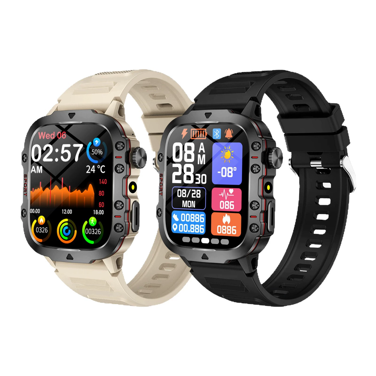 Спортивный умный браслет H19, пульсометр, шагомер, монитор сна, Bluetooth-звонки, iOS