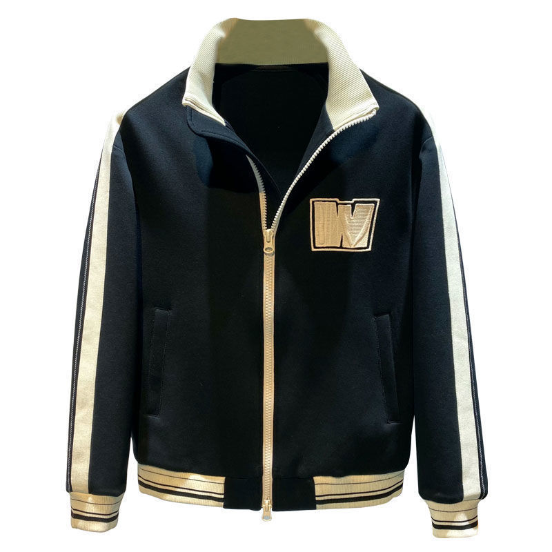 American Style Retro Bomber Jacket for Men Spring Autumn Trendy Brand Handsome Loose Jacket Casual Baseball Jacket Stand Collar Sports Top_voghion.com