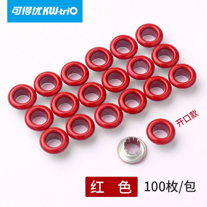 Kedeyou plástico color metal hebilla de ojo de pollo anillo de protección transparente remachadora de tarjetas perforadora manual perforadora de anillo