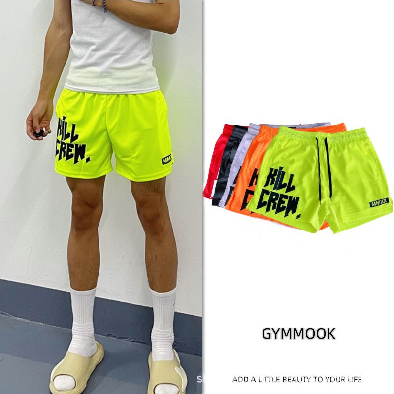 Cross-border New Sports Shorts Mesh Quick-drying Men's Trendy Brand Boxing Leg Training Pants Basketball Shorts Men's Ins Cross-border New Sports Shorts Mesh Quick-drying Men's Trendy Brand Boxing Leg Training Pants Basketball Shorts Men's Ins
