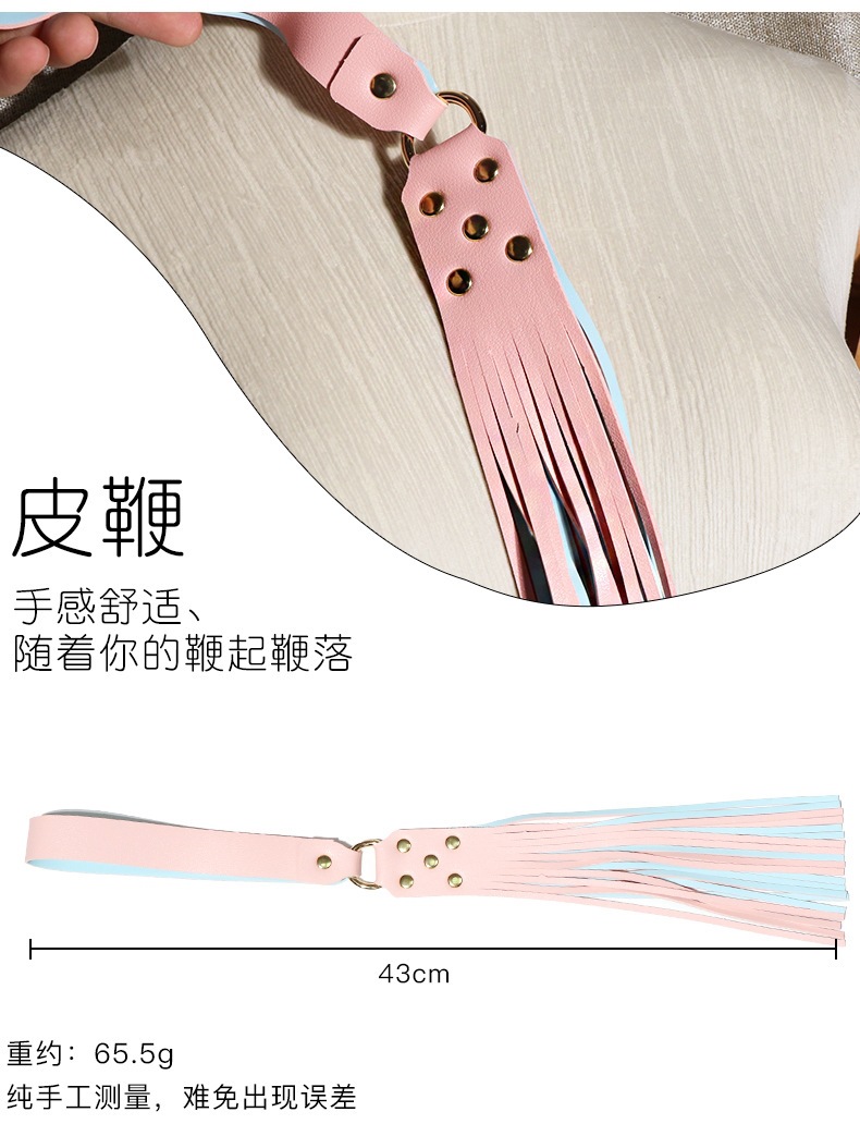 SM Faux Leather Bondage Kit with Hand and Foot Cuffs and Mouth Ball — detail image 10