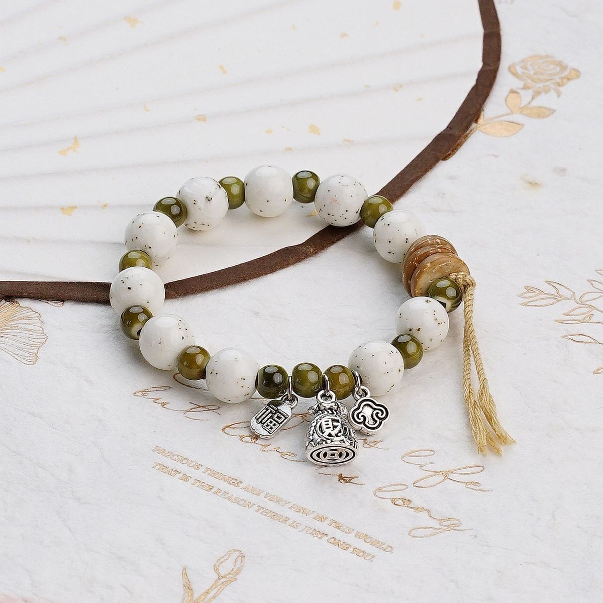 Jingdezhen pulsera de cerámica de verano mujer alta sensación galletas serie de gatos nicho diseño universal pulsera alta sensación