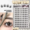 10 rows of 80 clusters of glue-free small sheets, blue and white porcelain eyelashes