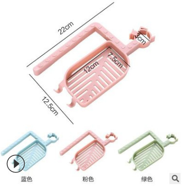 Creativo grifo del hogar estante de almacenamiento de plástico fregadero de la cocina esponja trapo drenaje rack de almacenamiento de plástico rack