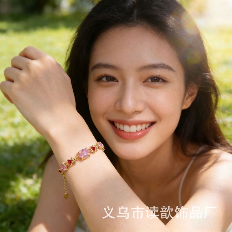 Zircon Diamond-Encrusted Pull-Out Bracelet, Korean Emerald Super Shiny Bracelet, Elegant and High-End Feel, Friendship Jewelry Wholesale for Women Zircon Diamond-Encrusted Pull-Out Bracelet, Korean Emerald Super Shiny Bracelet, Elegant and High-End Feel, Friendship Jewelry Wholesale for Women