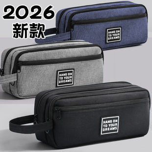 Multilayer capacious waterproof pencil case for boys, for secondary school