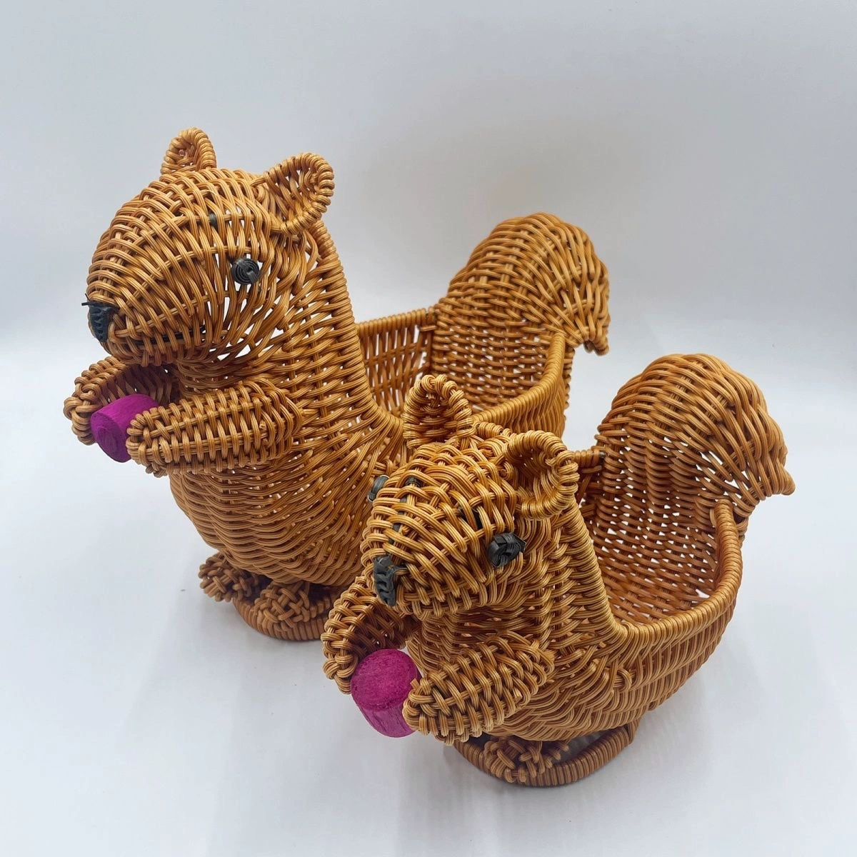 Woven fruit storage basket, table storage system, handmade