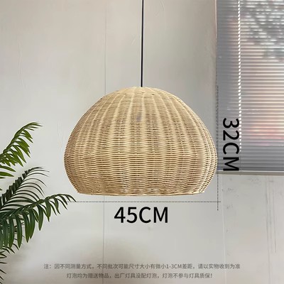 Pantalla de ratán creativa, sala de estar japonesa retro, comedor, dormitorio, restaurante de olla caliente, casa de familia, supermercado, lámpara de araña del sudeste asiático