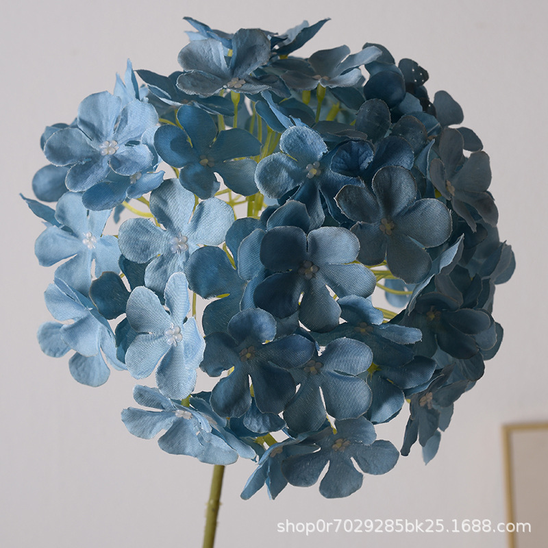 Piruleta de simulación, hortensia, hortensias grandes, boda, decoración de hileras de flores, decoración de arreglos florales para el hogar, decoración de flores decorativas
